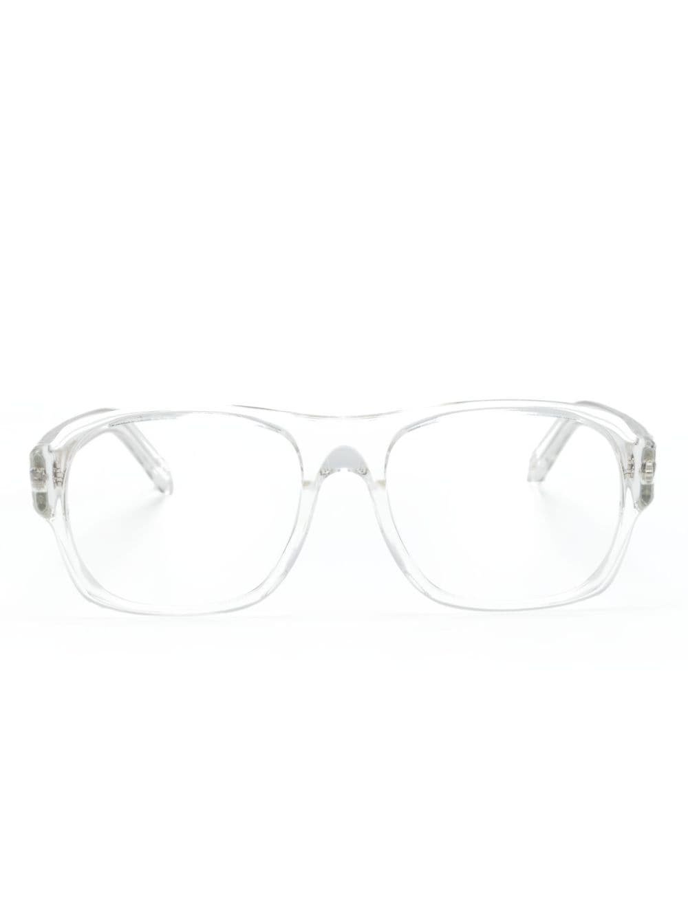 Moscot transparent-design square-frame glasses - Neutrals von Moscot