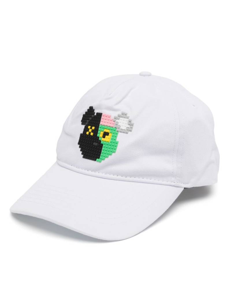 Mostly Heard Rarely Seen 8-Bit 2 Face Bear baseball cap - White von Mostly Heard Rarely Seen 8-Bit