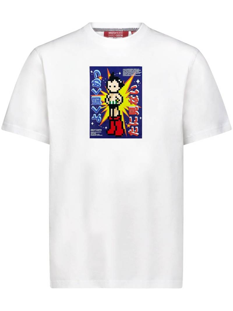 Mostly Heard Rarely Seen 8-Bit Astro Cover cotton T-shirt - White von Mostly Heard Rarely Seen 8-Bit