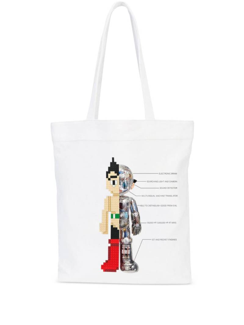 Mostly Heard Rarely Seen 8-Bit Astro Interior cotton tote bag - White von Mostly Heard Rarely Seen 8-Bit