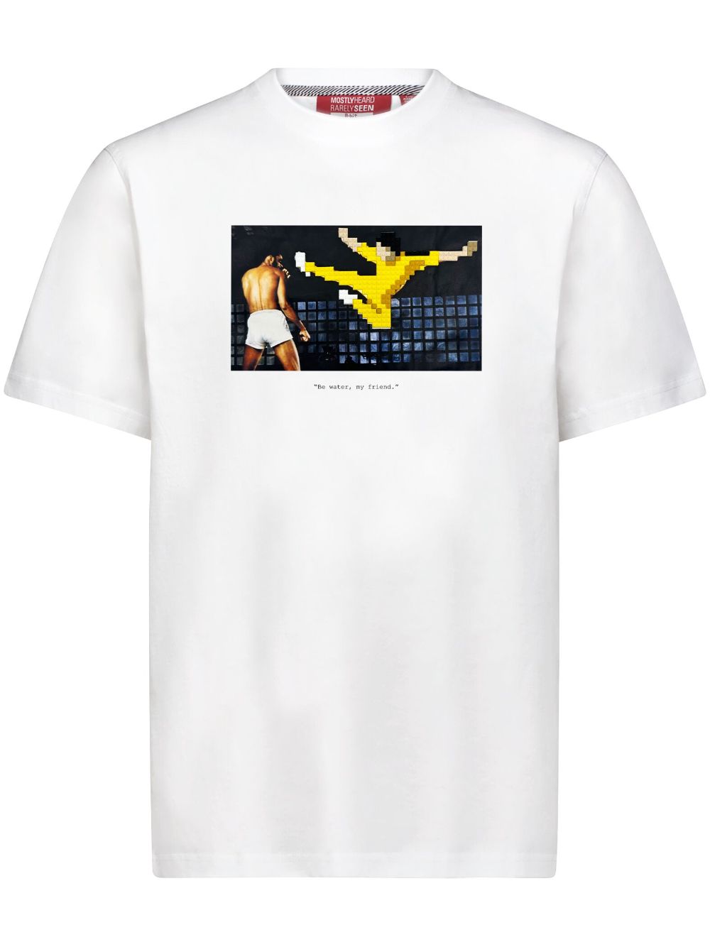 Mostly Heard Rarely Seen 8-Bit Be Water My Friend T-shirt - White von Mostly Heard Rarely Seen 8-Bit