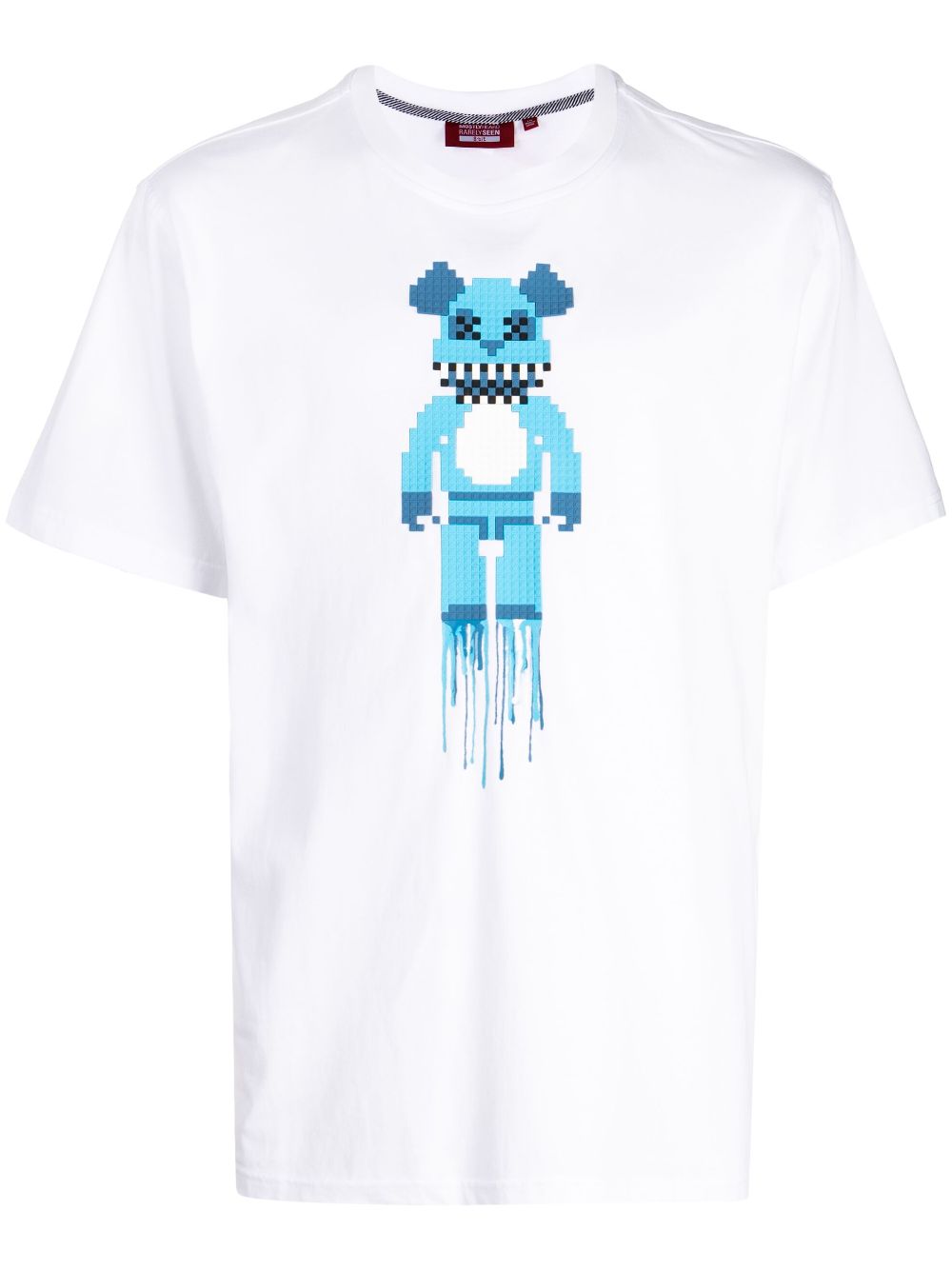 Mostly Heard Rarely Seen 8-Bit Blue Bear graphic-print T-Shirt - White von Mostly Heard Rarely Seen 8-Bit