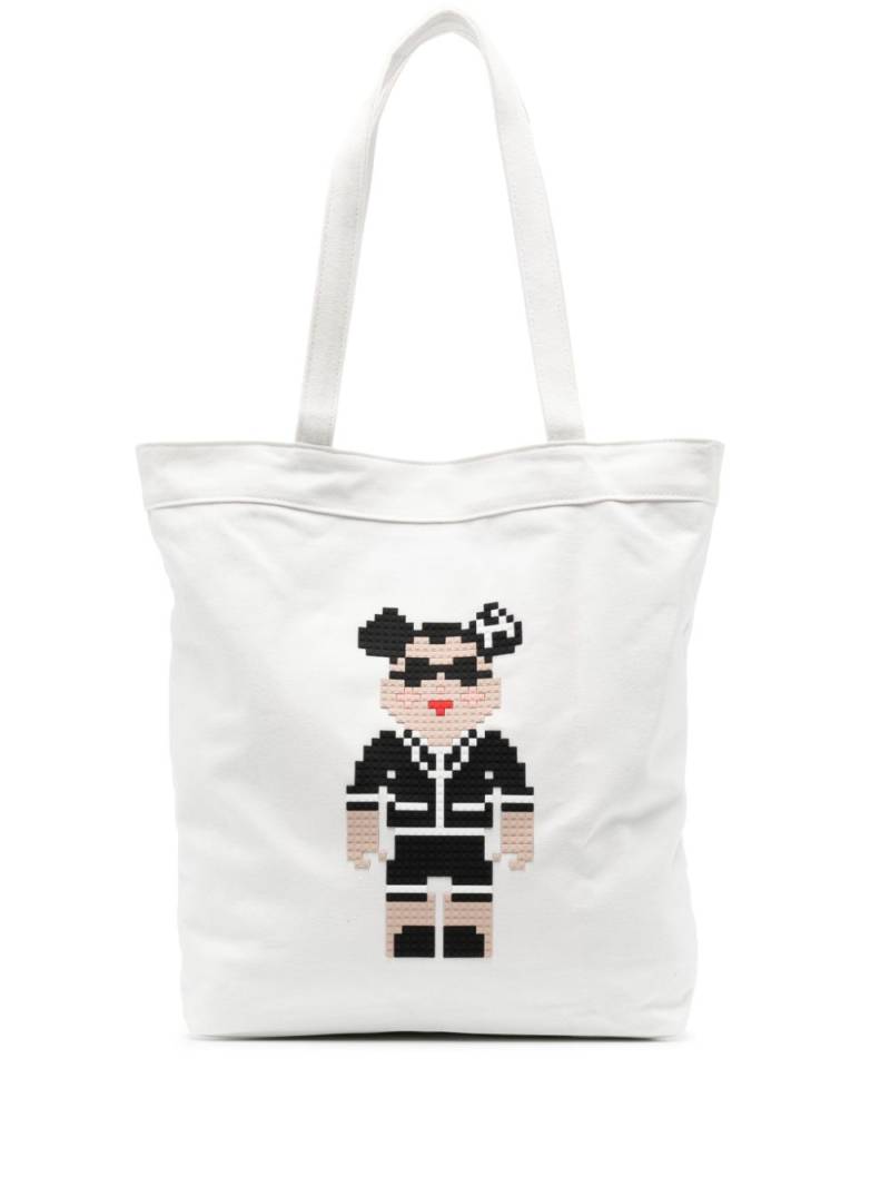 Mostly Heard Rarely Seen 8-Bit Double C cotton tote bag - White von Mostly Heard Rarely Seen 8-Bit