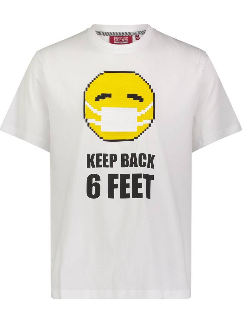 Mostly Heard Rarely Seen 8-Bit Keep Back cotton T-shirt - White von Mostly Heard Rarely Seen 8-Bit