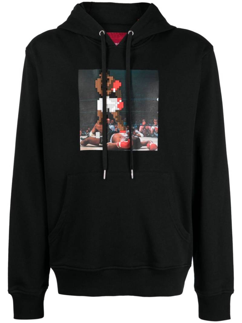 Mostly Heard Rarely Seen 8-Bit Knockout graphic-print cotton hoodie - Black von Mostly Heard Rarely Seen 8-Bit