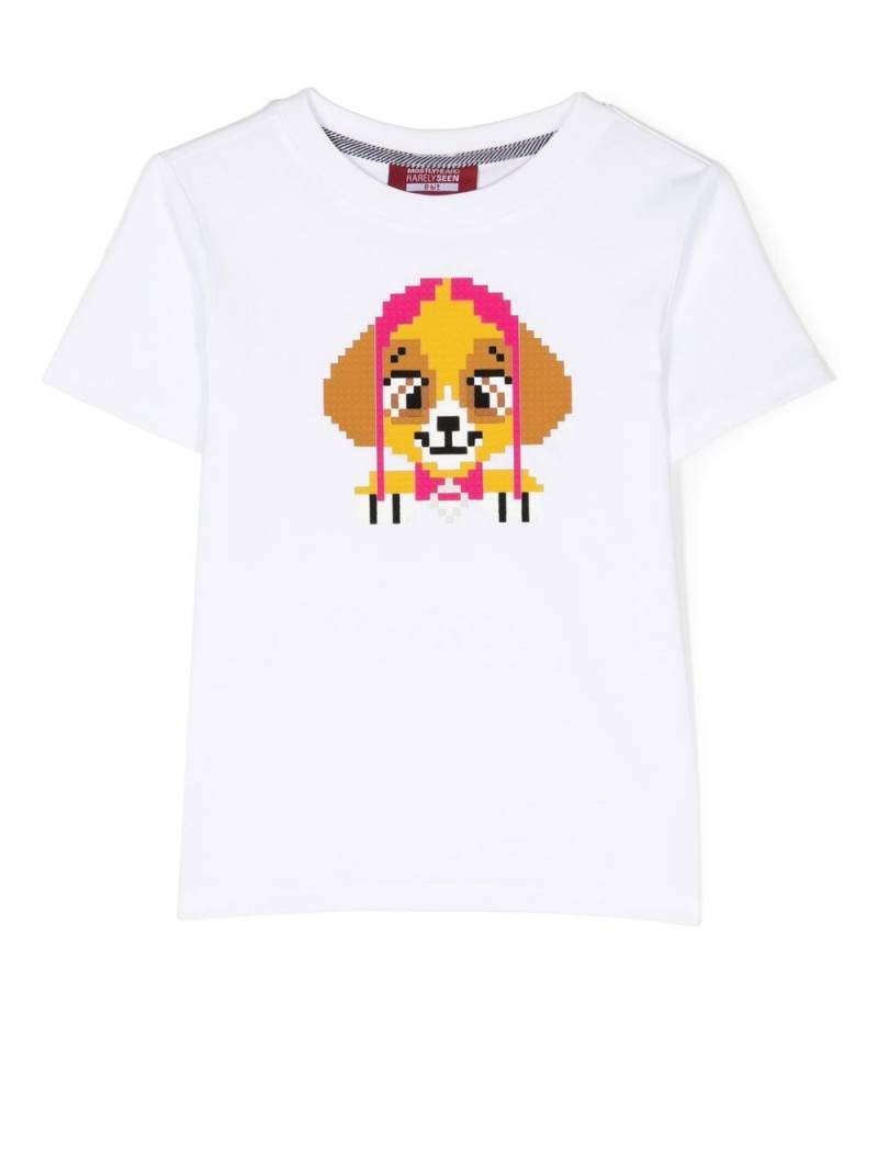 Mostly Heard Rarely Seen 8-Bit Mini Girl Puppy T-shirt - White von Mostly Heard Rarely Seen 8-Bit