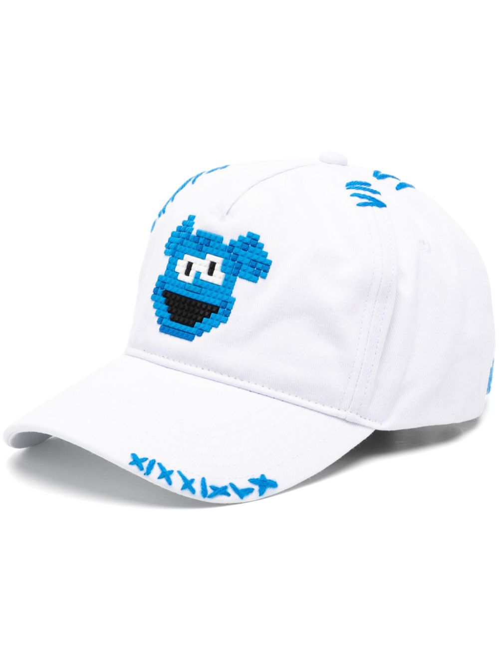 Mostly Heard Rarely Seen 8-Bit Munchies Hand Stitched hat - White von Mostly Heard Rarely Seen 8-Bit