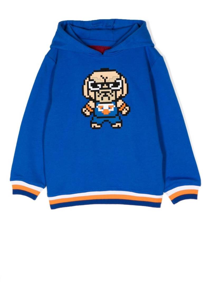 Mostly Heard Rarely Seen 8-Bit New York printed hoodie - Blue von Mostly Heard Rarely Seen 8-Bit