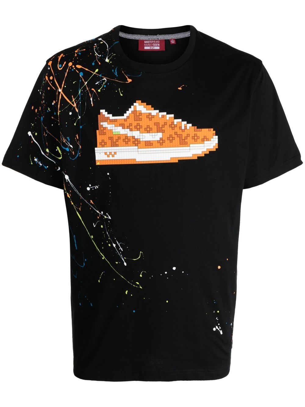 Mostly Heard Rarely Seen 8-Bit Orange Louis short-sleeved T-shirt - Black von Mostly Heard Rarely Seen 8-Bit