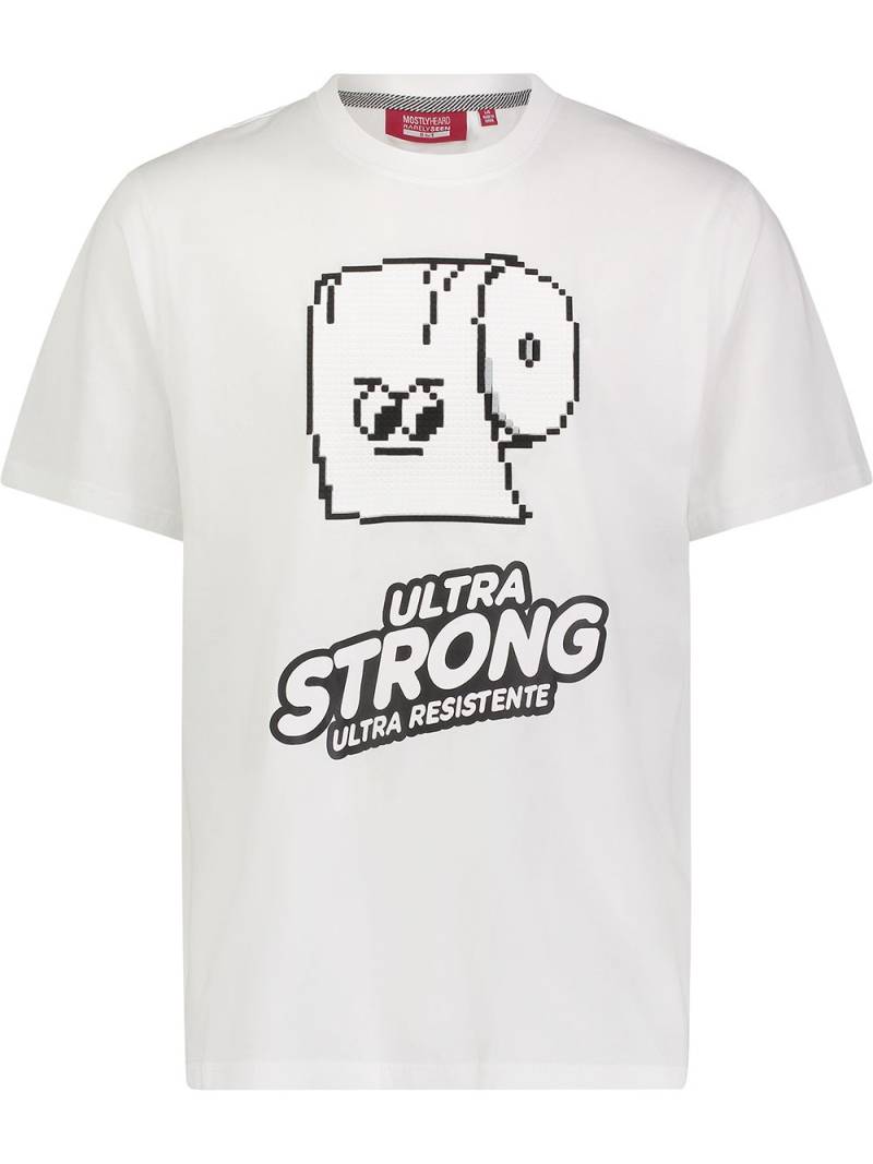 Mostly Heard Rarely Seen 8-Bit Ultra Strong cotton T-Shirt - White von Mostly Heard Rarely Seen 8-Bit