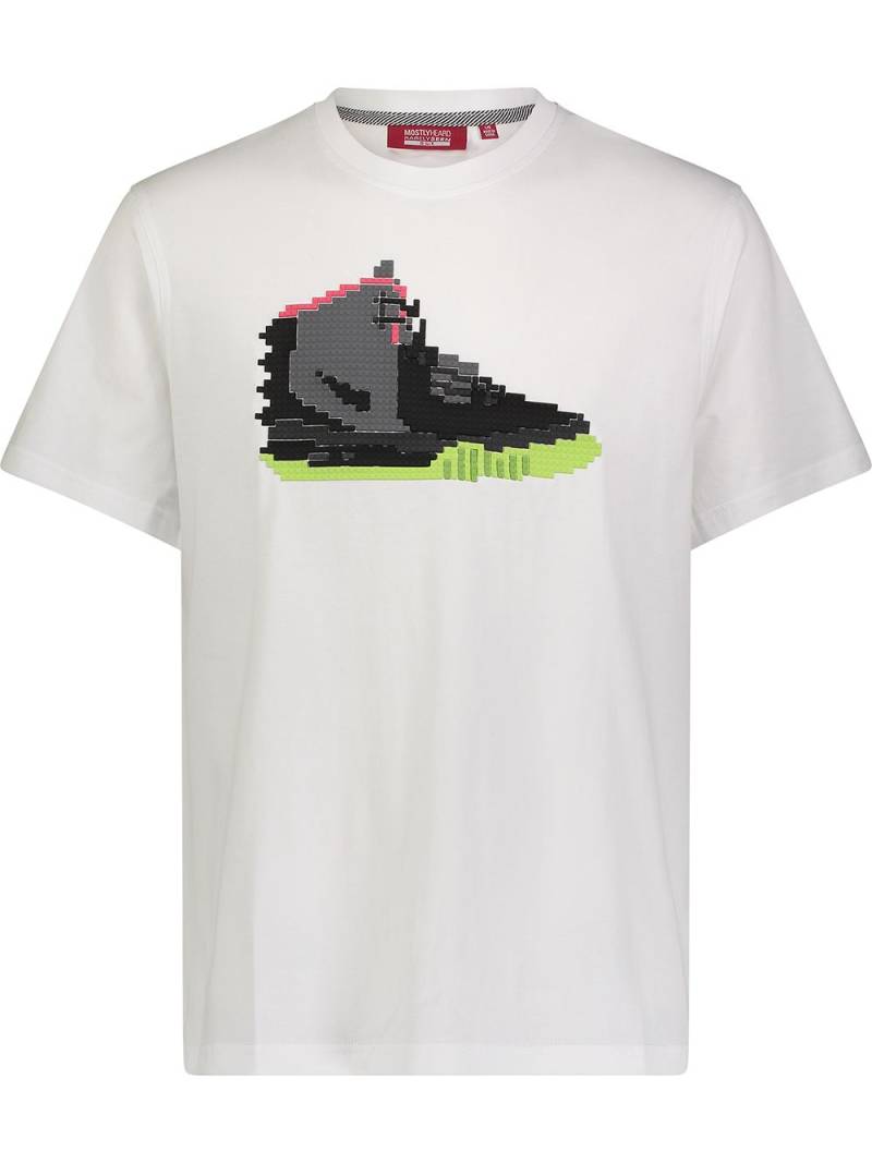 Mostly Heard Rarely Seen 8-Bit sneaker print T-shirt - White von Mostly Heard Rarely Seen 8-Bit