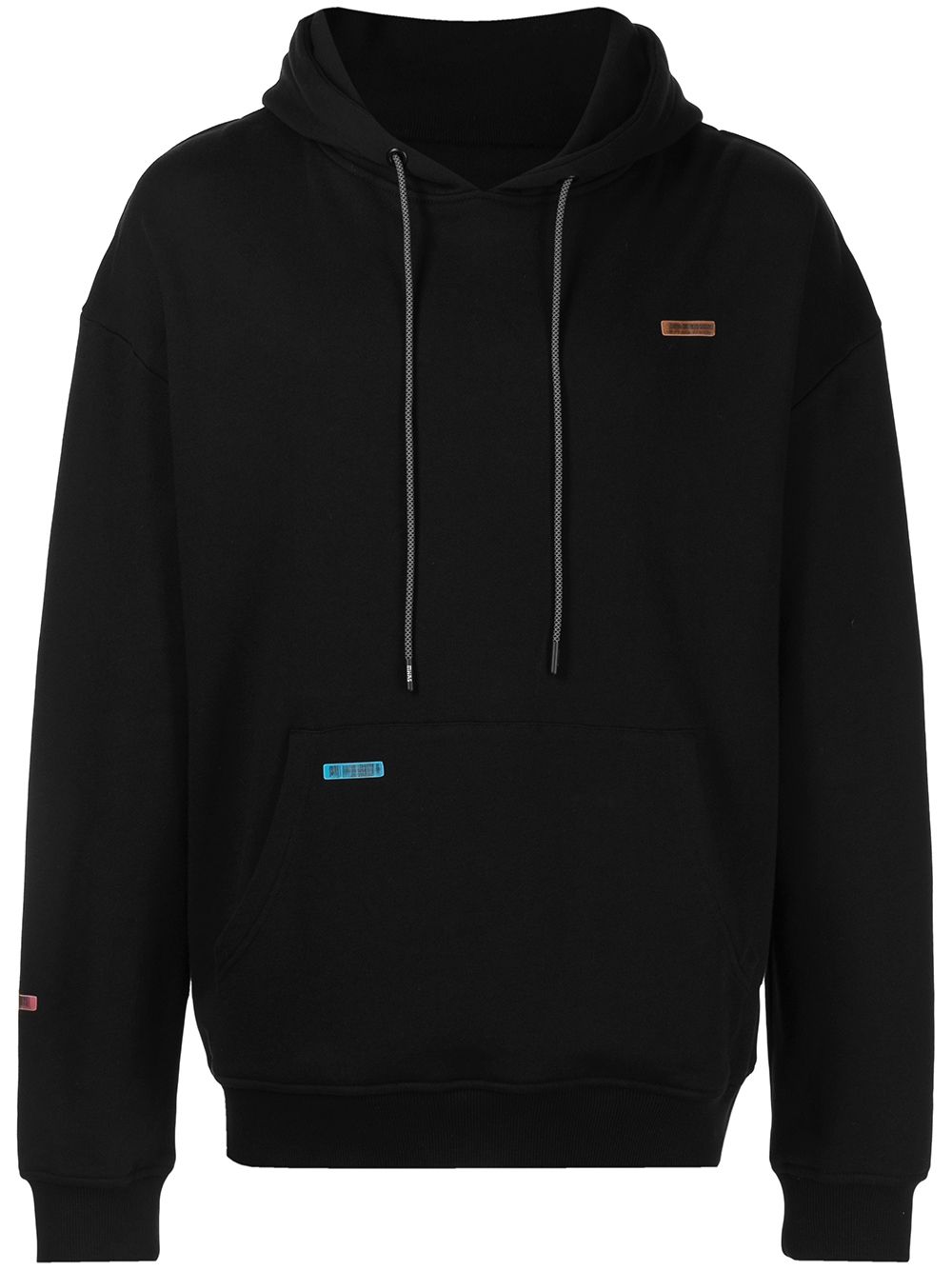 Mostly Heard Rarely Seen barcode patch jersey hoodie - Black von Mostly Heard Rarely Seen