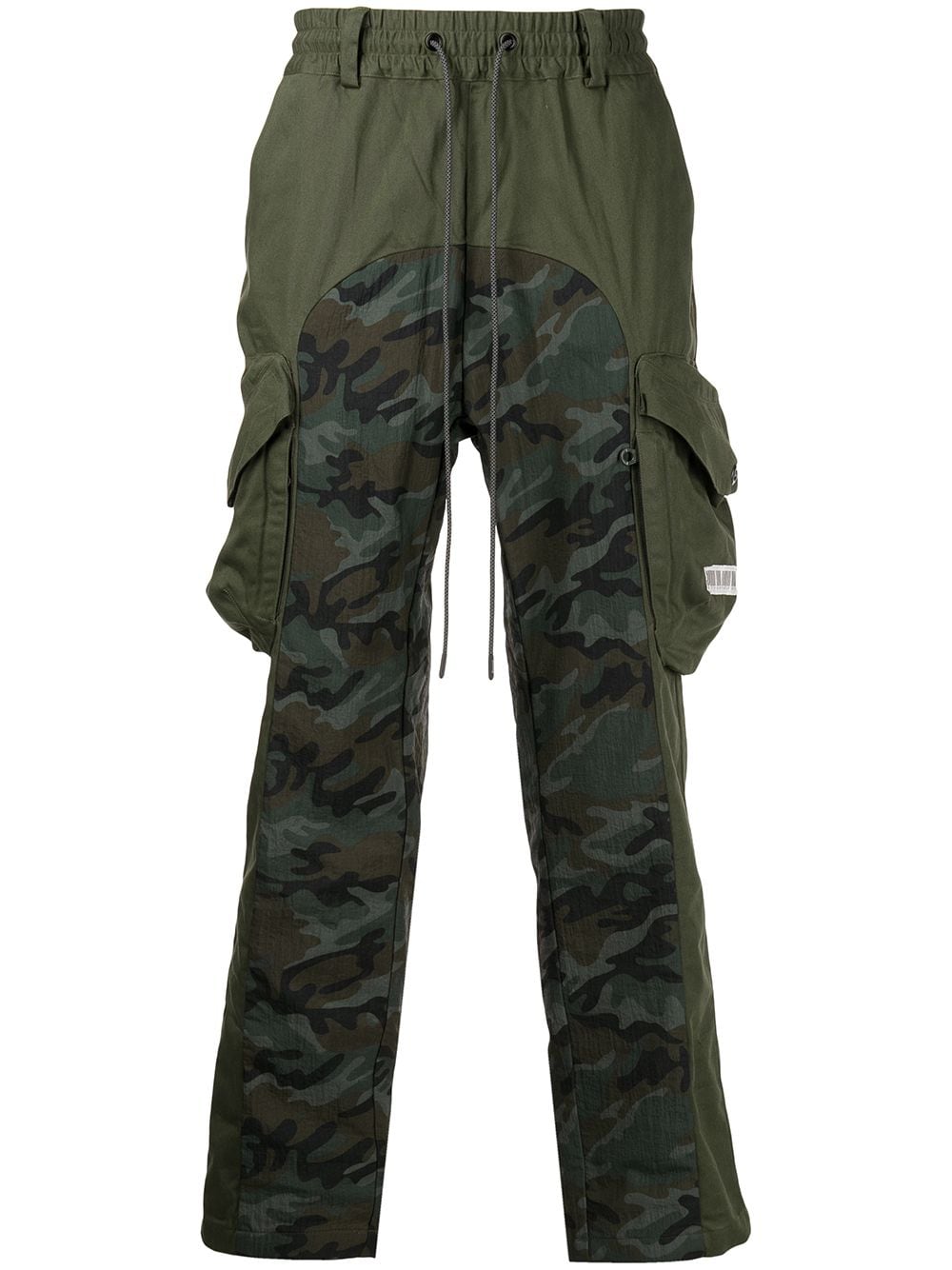 Mostly Heard Rarely Seen camouflage-panel cargo trousers - Green von Mostly Heard Rarely Seen