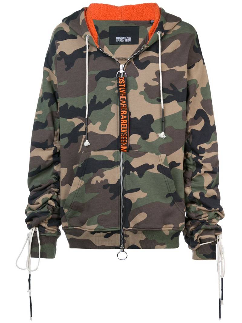 Mostly Heard Rarely Seen camouflage zip-up hoodie - Green von Mostly Heard Rarely Seen