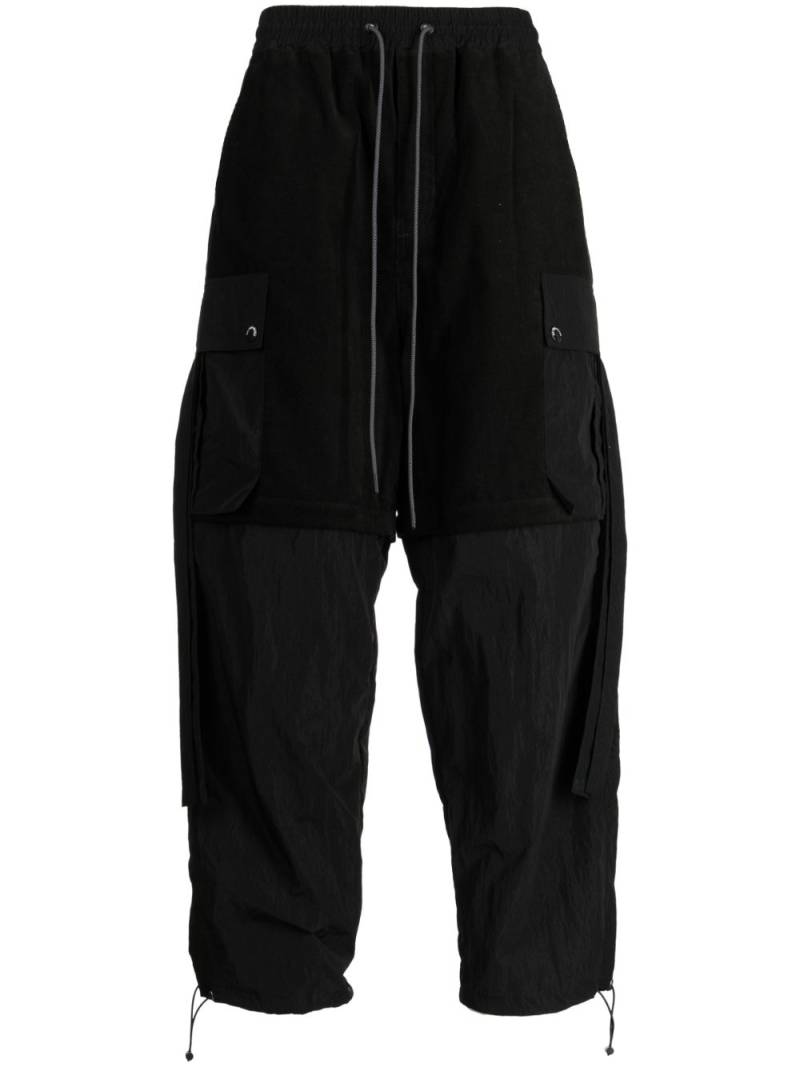 Mostly Heard Rarely Seen detachable corduroy cropped trousers - Black von Mostly Heard Rarely Seen