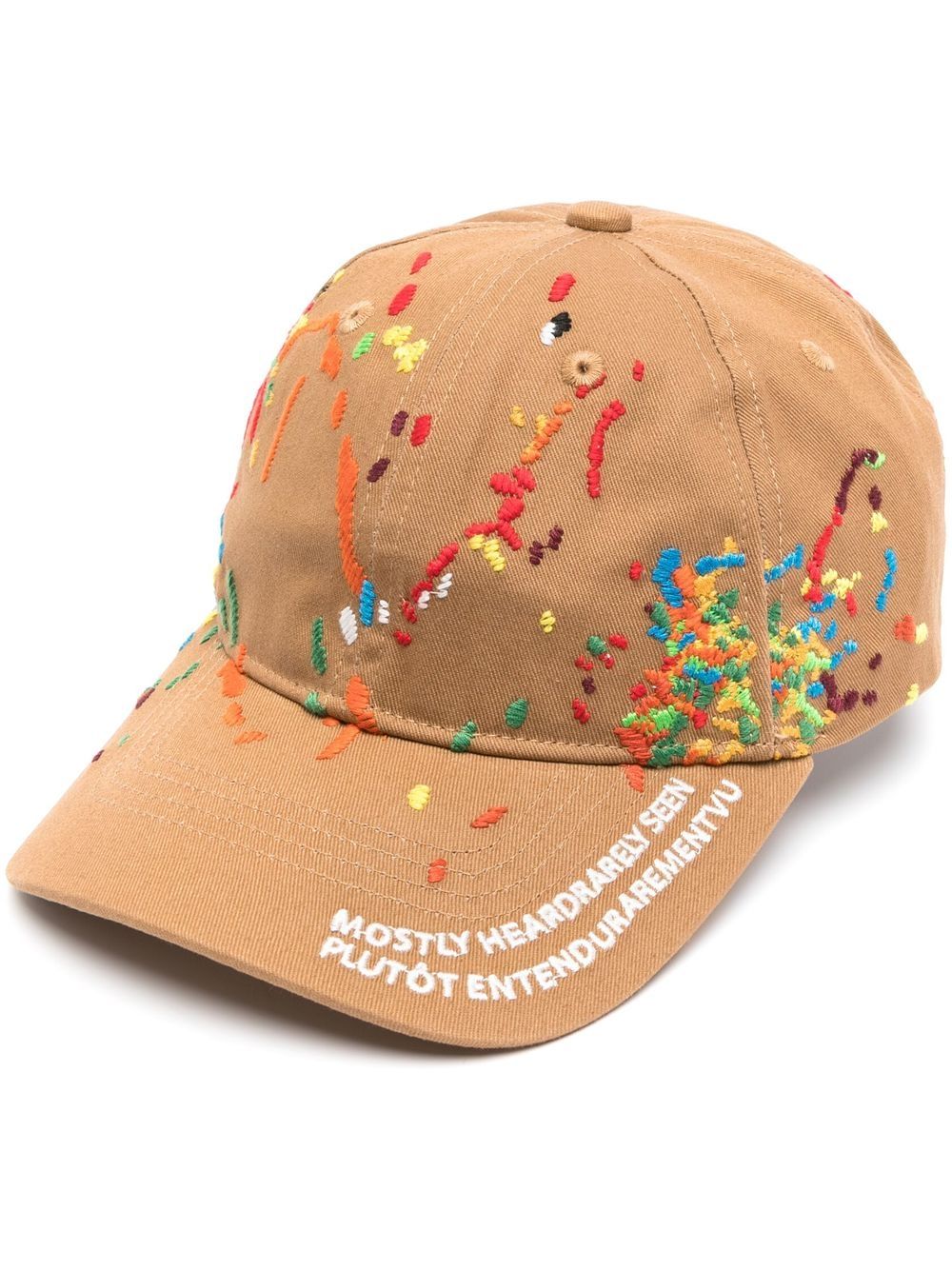 Mostly Heard Rarely Seen embroidered-paint cotton cap - Brown von Mostly Heard Rarely Seen