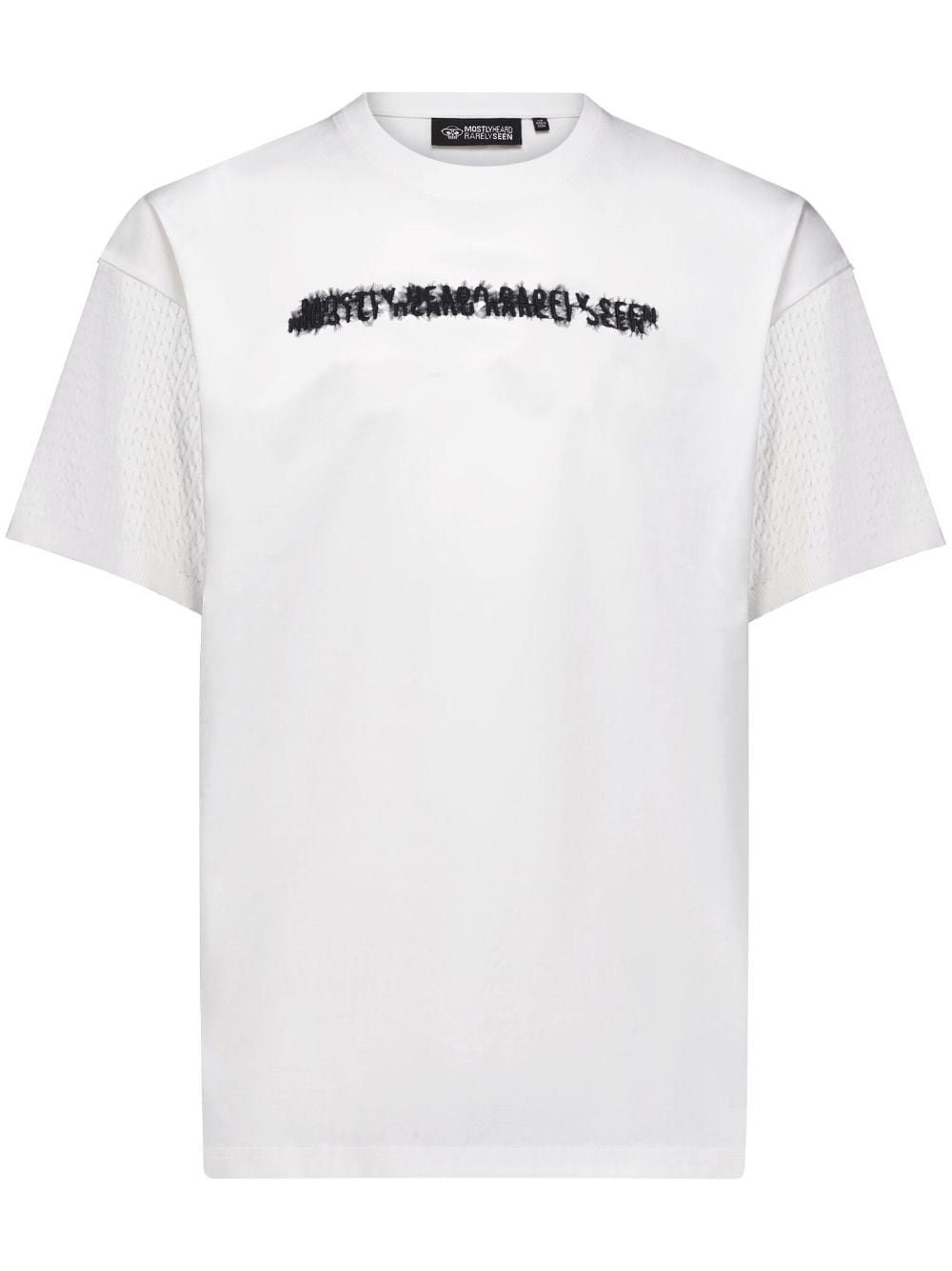 Mostly Heard Rarely Seen logo-embroidered cotton T-shirt - White von Mostly Heard Rarely Seen