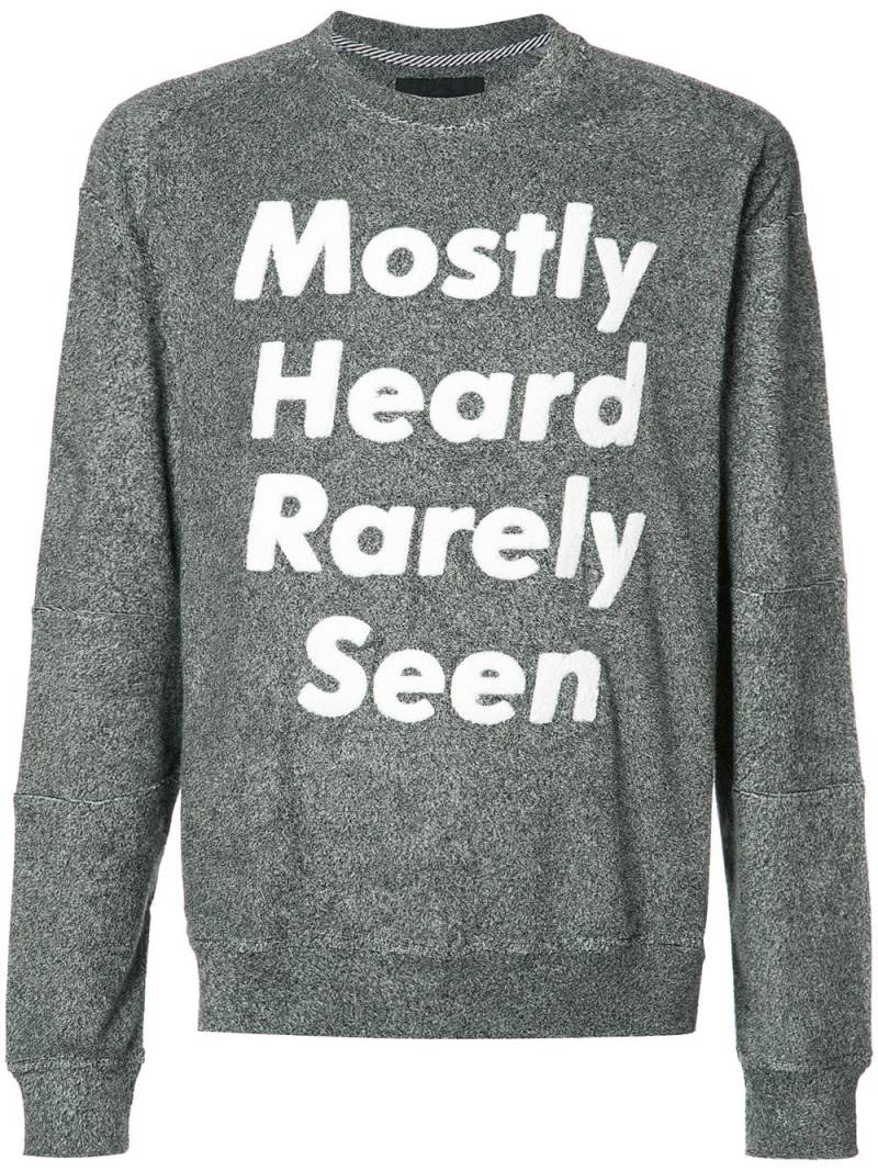 Mostly Heard Rarely Seen logo print sweatshirt - Grey von Mostly Heard Rarely Seen