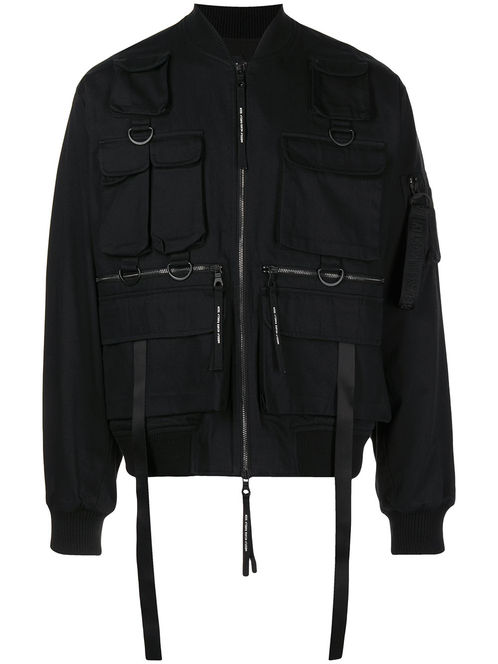 Mostly Heard Rarely Seen multiple-pocket bomber jacket - Black von Mostly Heard Rarely Seen