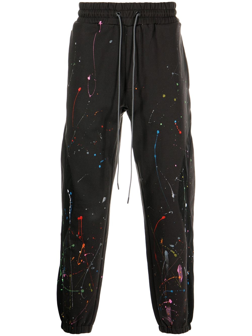 Mostly Heard Rarely Seen paint-splattered tapered joggers - Black von Mostly Heard Rarely Seen