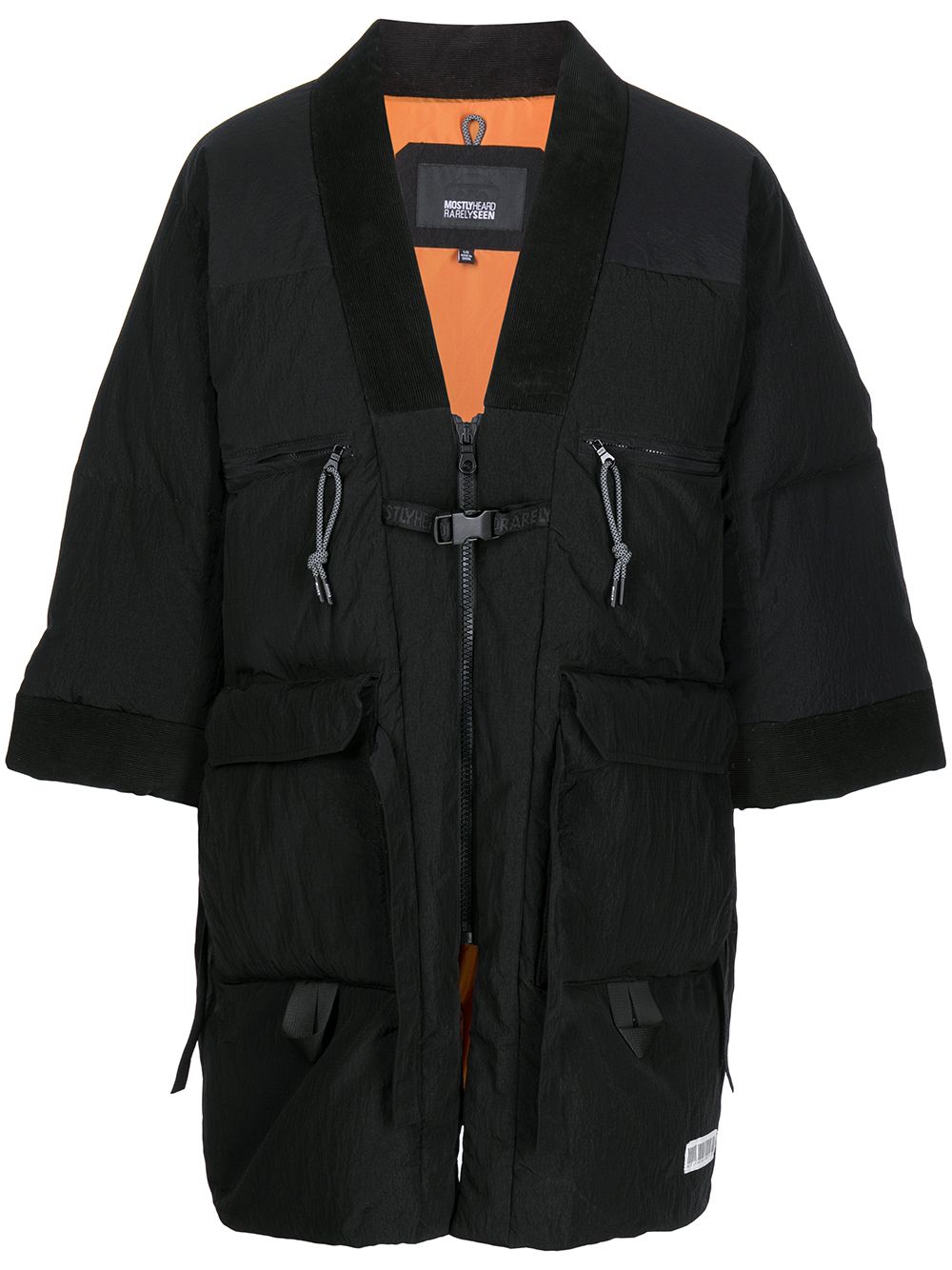 Mostly Heard Rarely Seen panelled padded coat - Black von Mostly Heard Rarely Seen