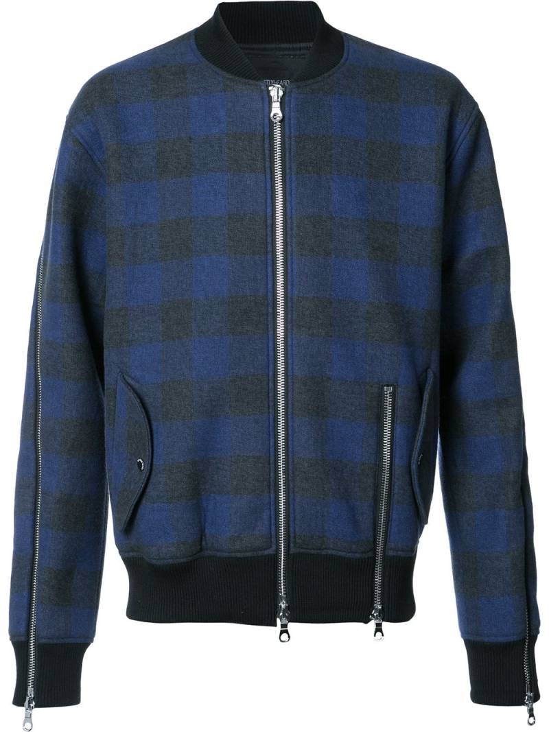 Mostly Heard Rarely Seen plaid bomber jacket - Black von Mostly Heard Rarely Seen