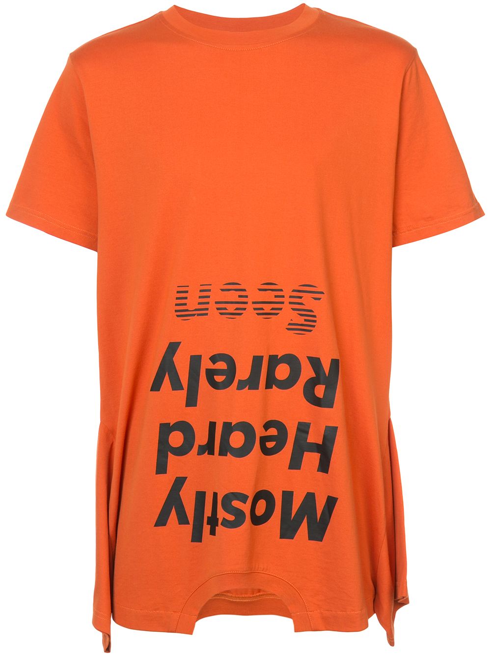 Mostly Heard Rarely Seen upside down logo T-shirt - Orange von Mostly Heard Rarely Seen