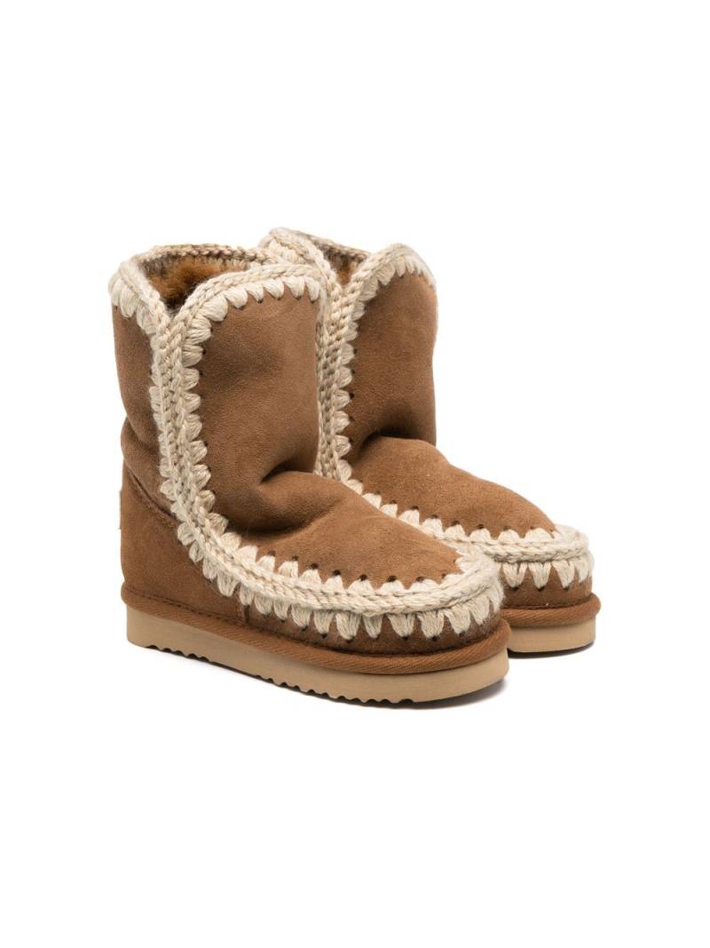 Mou Kids Eskimo suede ankle boots - Brown von Mou Kids