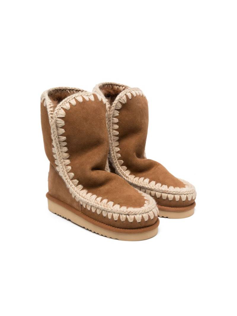 Mou Kids Eskimo suede ankle boots - Brown von Mou Kids