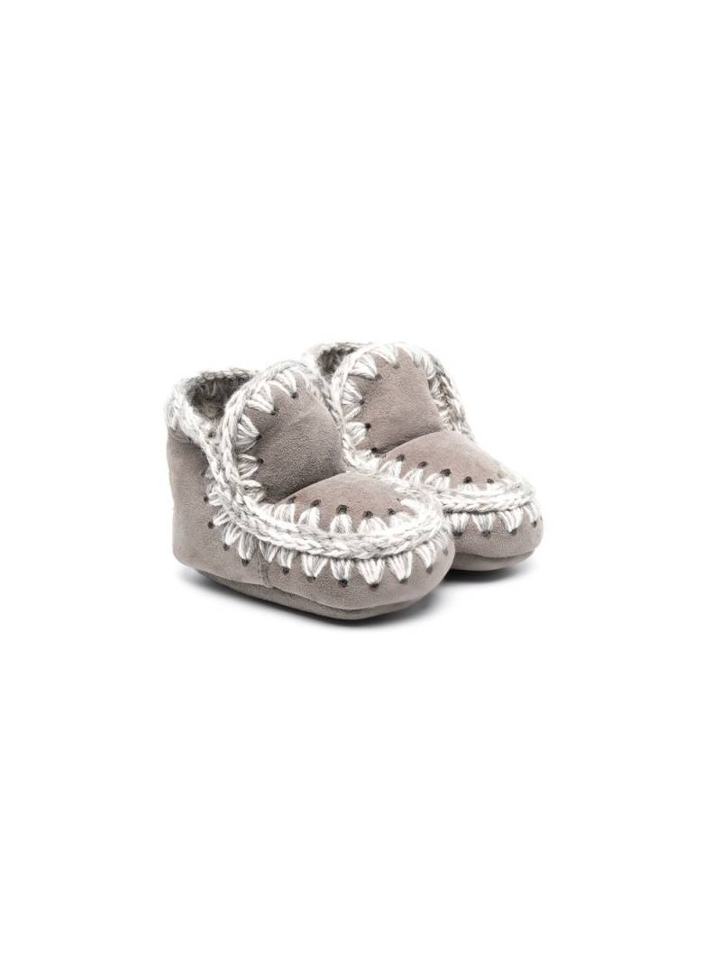 Mou Kids shearling-lined boots - Grey von Mou Kids