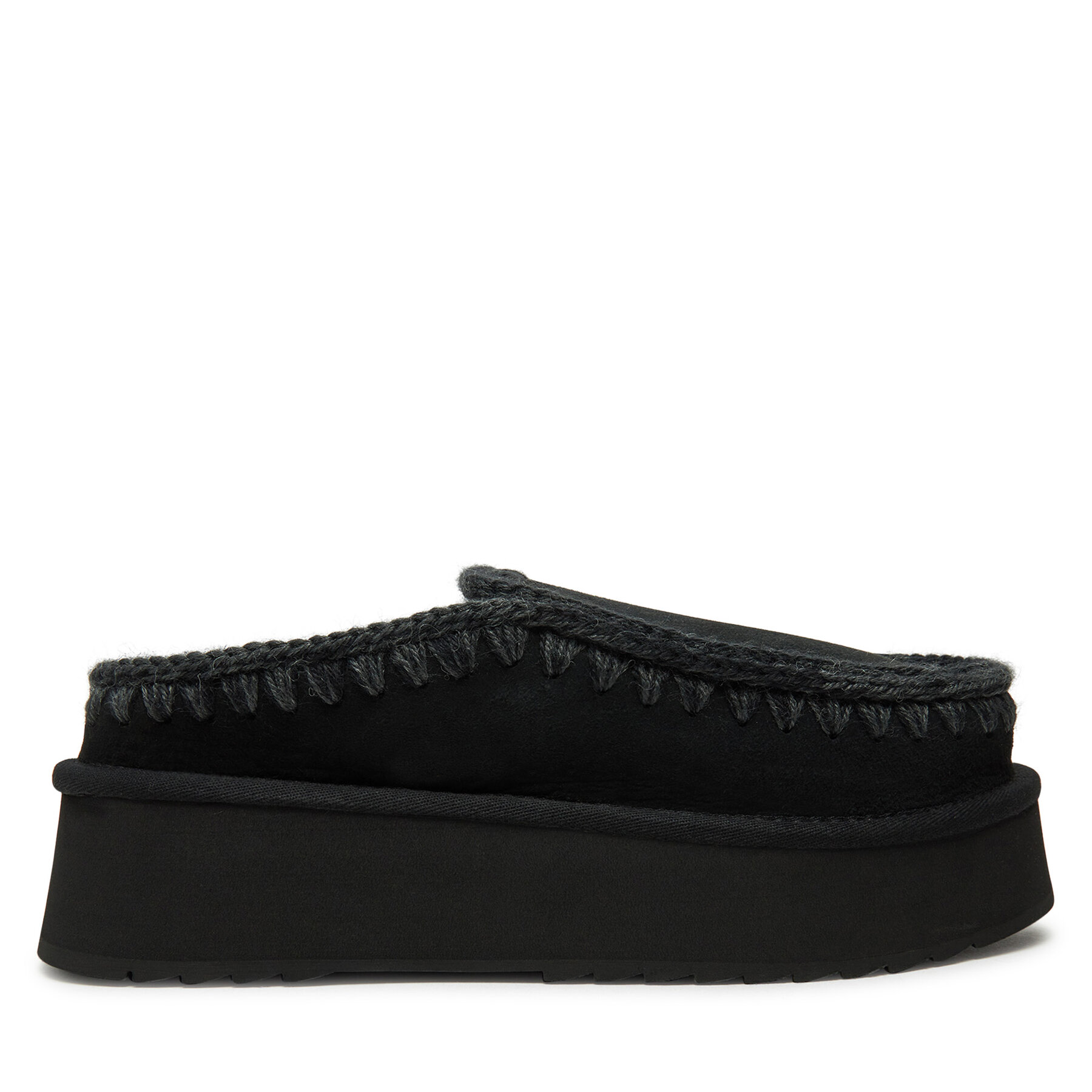 Hausschuhe Mou Clog Eskimo Platform FW681004A Schwarz von Mou