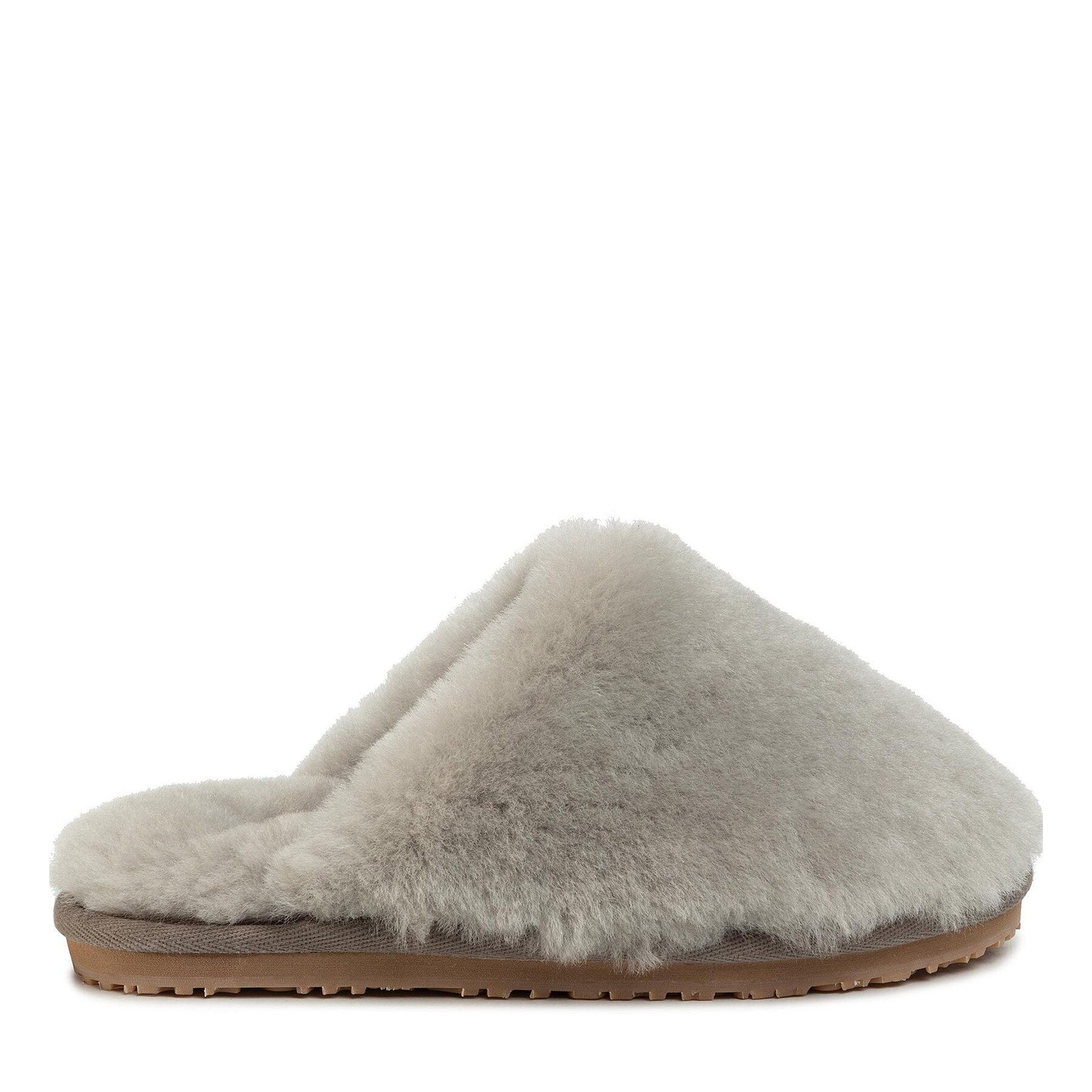 Hausschuhe Mou Closed Toe Sheepskin Slipper Grau von Mou