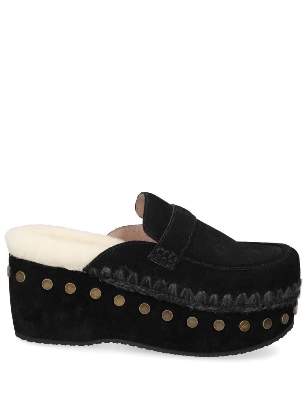 Mou 67mm suede clogs - Black von Mou