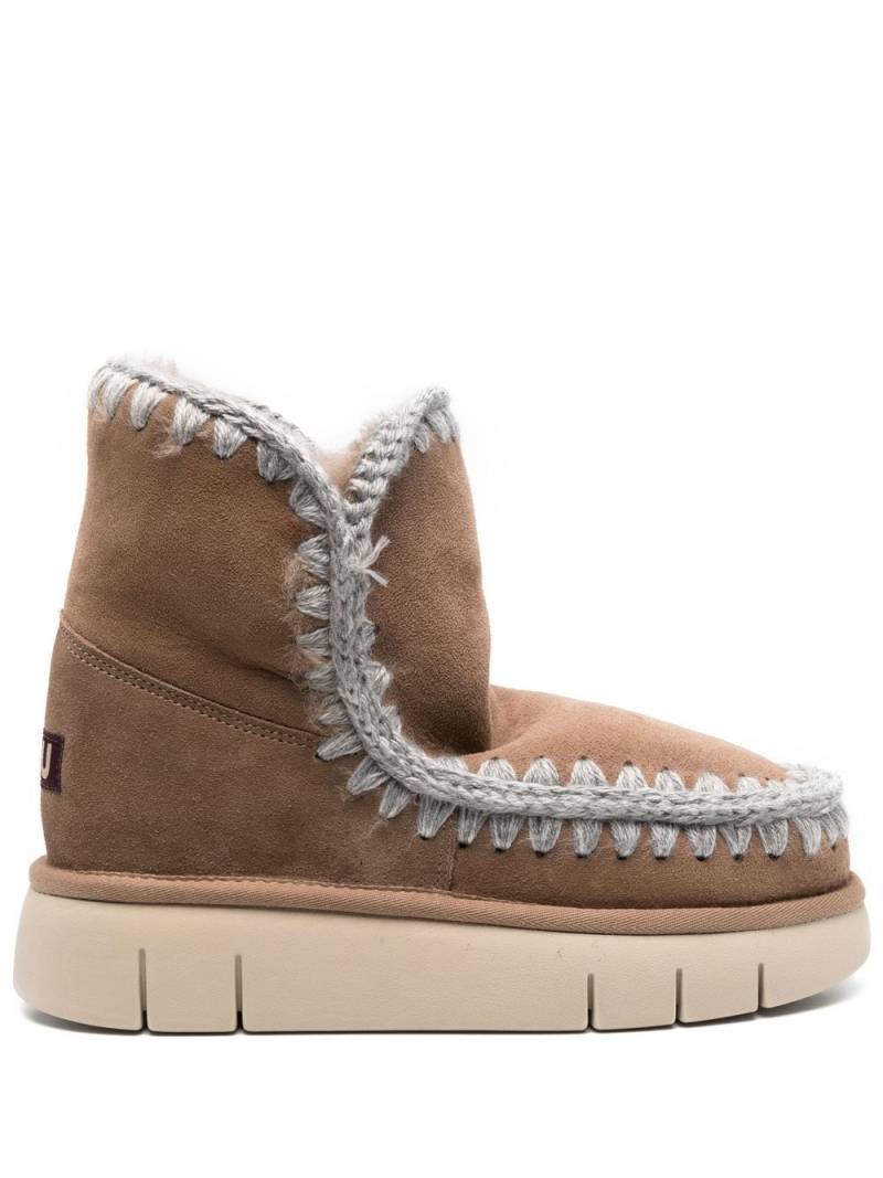 Mou Eskimo 18 overstitch ankle boots - Brown von Mou