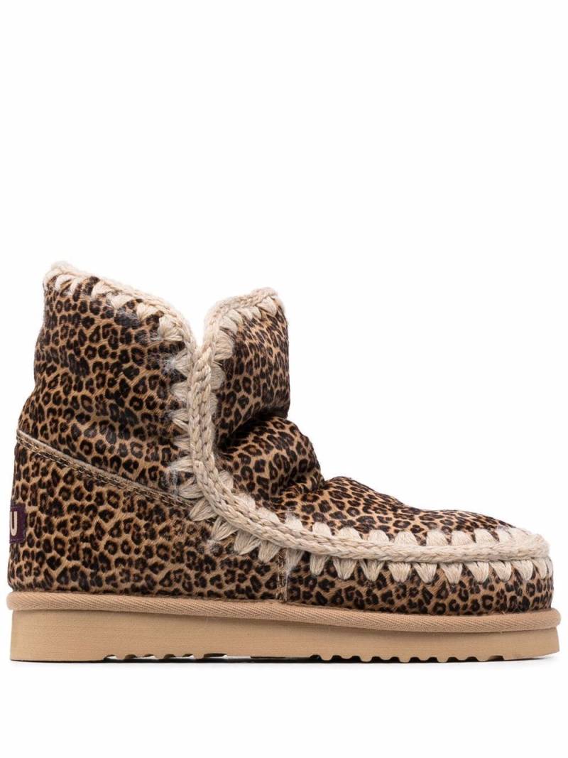 Mou Eskimo leopard-print boots - Brown von Mou