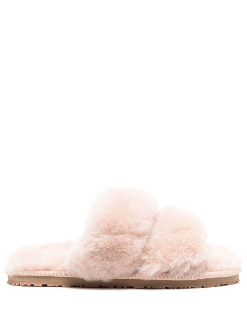 Mou open-toe shearling slides - Pink von Mou