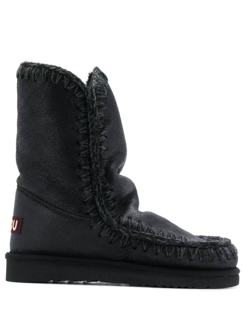 Mou stitch detail snow boots - Black von Mou