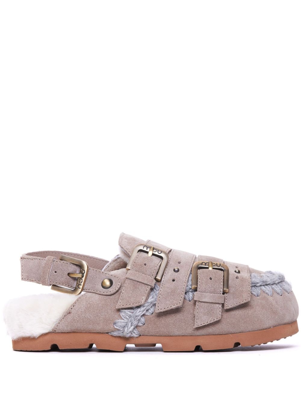 Mou suede slippers - Neutrals von Mou