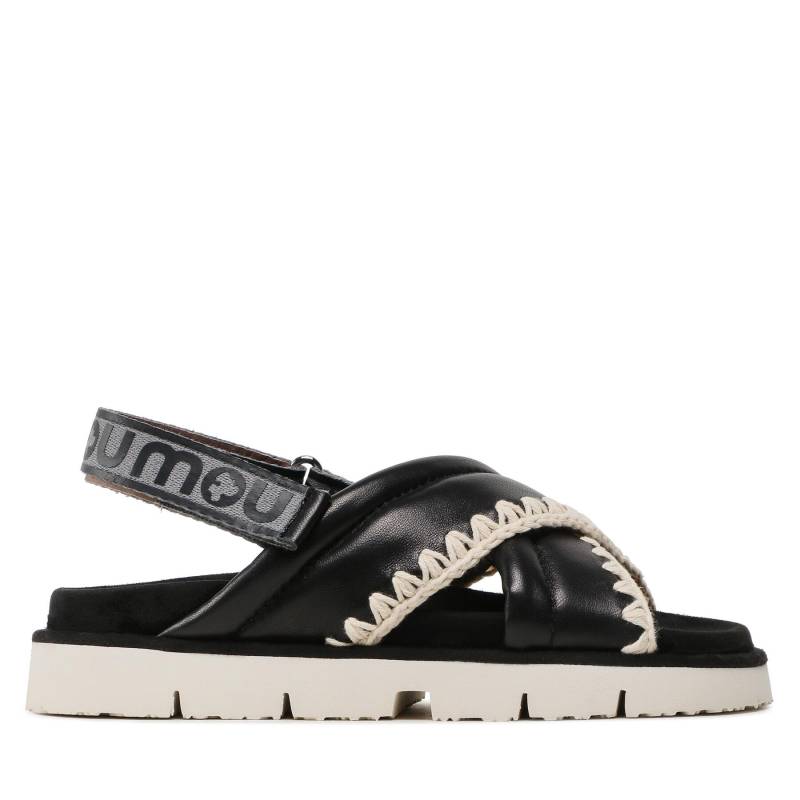 Sandalen Mou New Bio # 03 Criss-Cross Upper SW461004C Schwarz von Mou