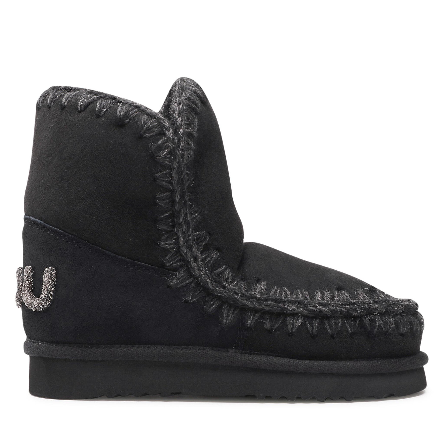 Schneeschuhe Mou Eskimo 18 Glitter Logo MU.FW101050A Schwarz von Mou