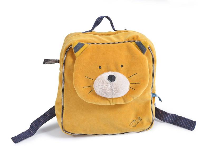 Les Moustaches, Kinder-rucksack Lulu Mädchen Gelb Bunt ONE SIZE von Moulin Roty