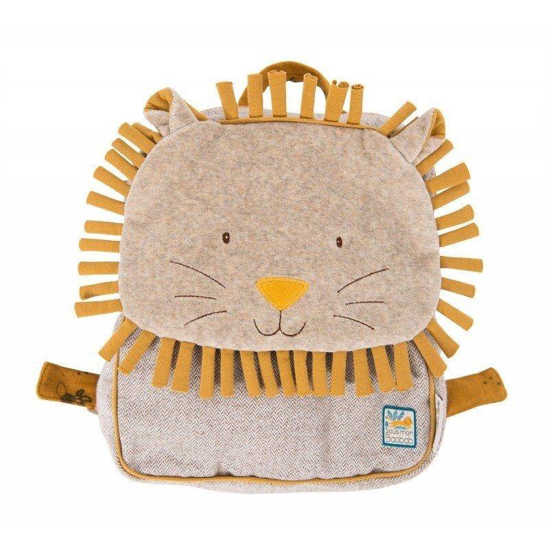 Sous Mon Baobab, Rucksack Löwe Mädchen Gelb Bunt ONE SIZE von Moulin Roty