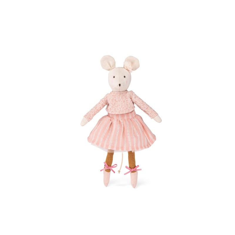 Stofftier Kleine Maus Rose Unisex  ONE SIZE von Moulin Roty