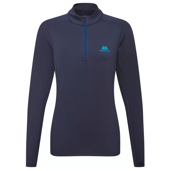 Mountain Equipment - Women's Cerrig L/S Zip T - Longsleeve Gr 10 blau von Mountain Equipment