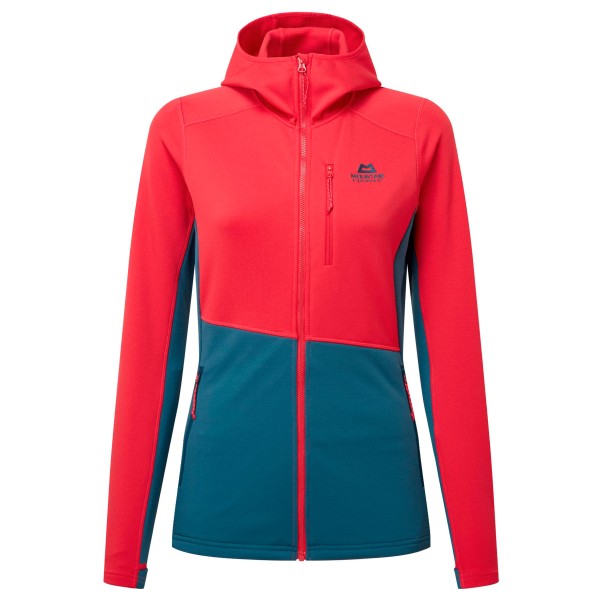 Mountain Equipment - Women's Durian Hooded Jacket - Fleecejacke Gr 10;12;14;16;8 blau;rot von Mountain Equipment