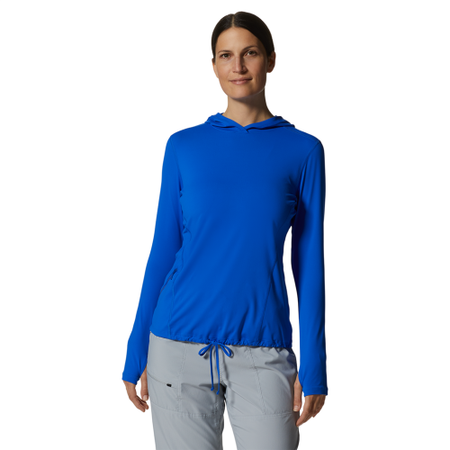 Mountain Hardwear Damen Crater Lake LS Hoody - blau (Grösse: S) von Mountain Hardwear