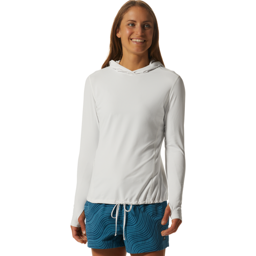 Mountain Hardwear Damen Crater Lake LS Hoody - weiss (Grösse: L) von Mountain Hardwear