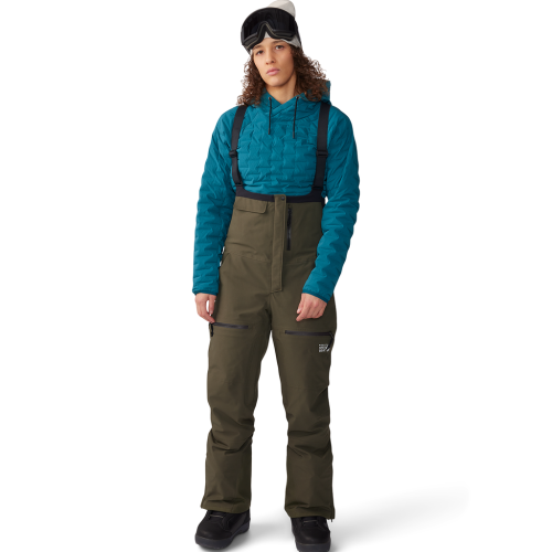 Mountain Hardwear Damen Powder Maven™ Bib - grün (Grösse: M) von Mountain Hardwear