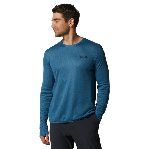 Mountain Hardwear M AirMesh LS Crew - blau (Grösse: XL) von Mountain Hardwear