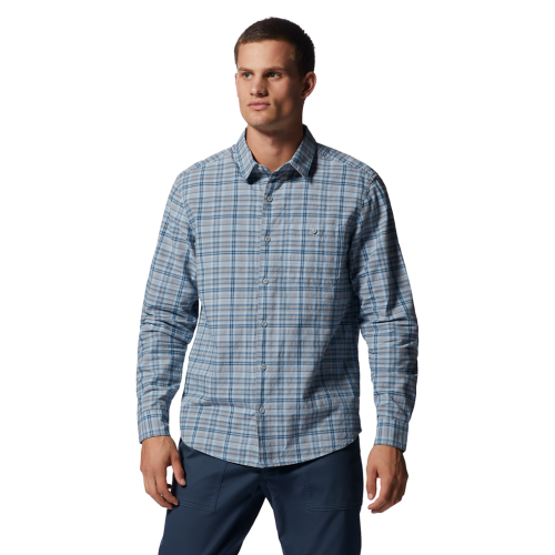 Mountain Hardwear M Big Cottonwood LS Shirt - blau (Grösse: L) von Mountain Hardwear